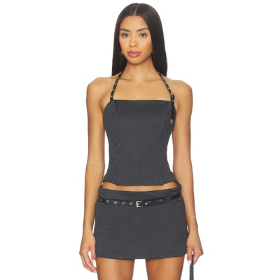 With Jean IRIS 吊带上装 黑色REVOLVE小众新款