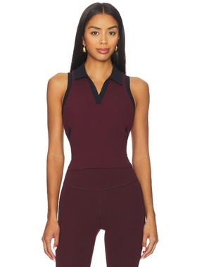 [冬季内搭]Splits59 AUSTIN POLO 衫 酒红色辣妹风REVOLVE新款