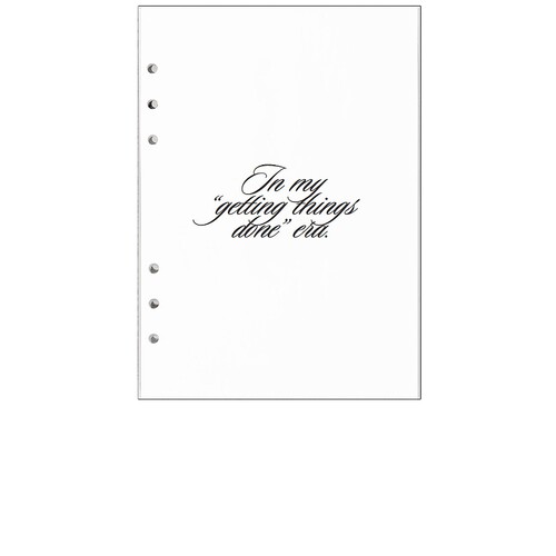STIL  STIL GET IT DONE PLANNER INSERT 活页夹内页  白色 秋冬