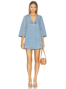 Free People Goldie Baloon Sleeve Dress revolve小众新款