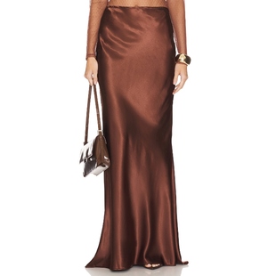 Bronx and Banco COSETTE 半身裙 棕色 REVOLVE小众新款