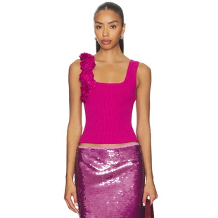 y2k辣妹风REVOLVE小众新款 Aje 桃紅色 上装 EMMY