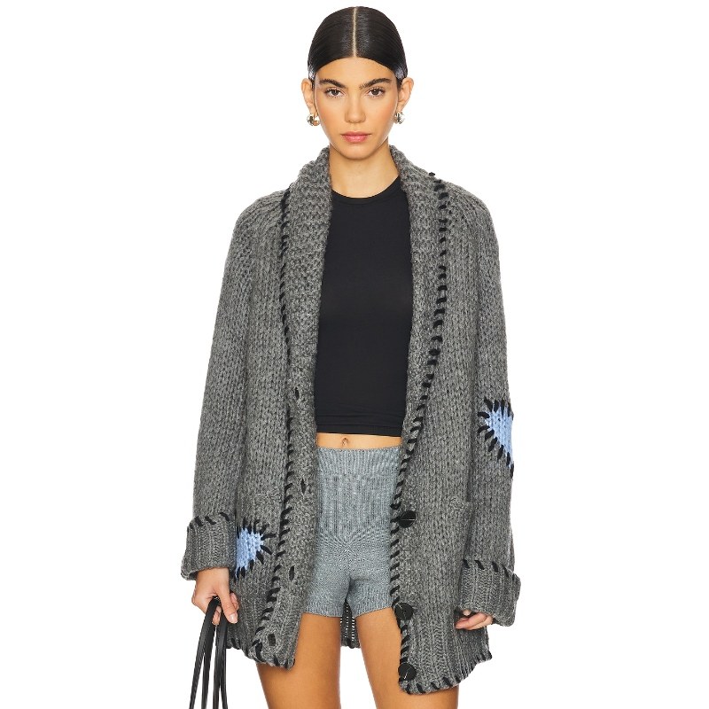 John & Jenn by Line 中磅针织毛衣复古时尚开衫外套REVOLVE新款