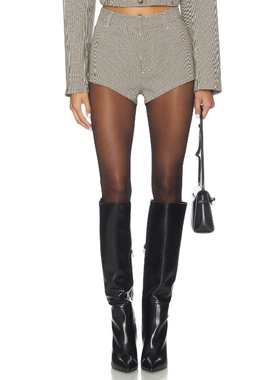 AFRM THE HIGH RISE 性感短裤 奶油色 运动复古风REVOLVE小众新款