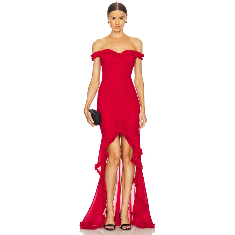 MAJORELLE 长裙 红色REVOLVE