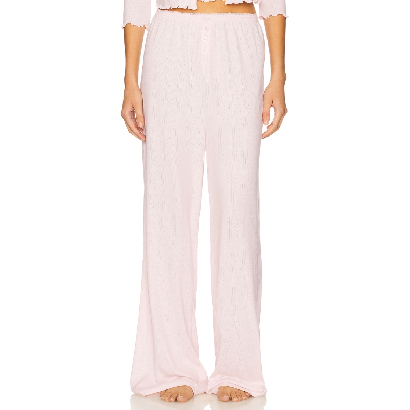 For Love & Lemons 爱柠檬 ELLIANA 阔腿 粉色 REVOLVE小众新款