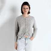 American 保暖 淡灰色静奢风内搭上衣REVOLVE冬季 Vintage 针织开衫