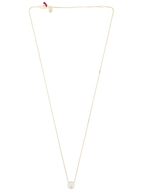 SHASHI BEZEL 垂褶项链 金属金色REVOLVE小众新款