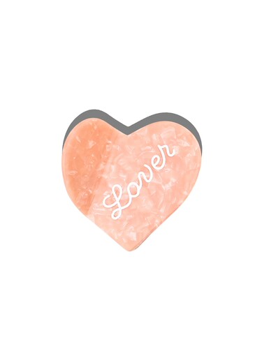 Solar Eclipse Hand-Painted Lover Heart Claw Clip revolve小众