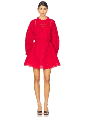 Damson Madder CLANCY 连衣裙女 红色REVOLVE小众新款