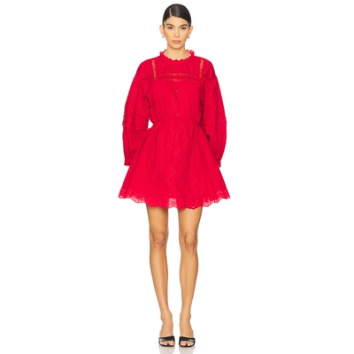 Damson Madder CLANCY 连衣裙女 红色REVOLVE小众新款