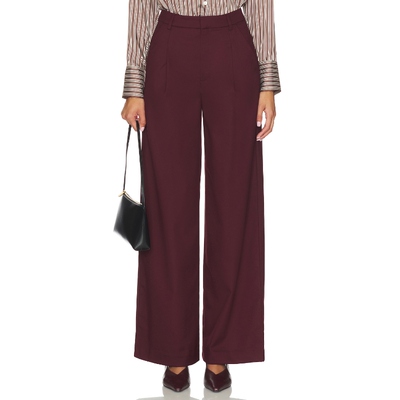 [夏季新品]Gestuz Paula Midwaist Pants酒红色R美国官网直邮进口