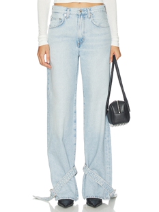 AGOLDE Cinched Hem Loose Taper Jeans revolve小众新款