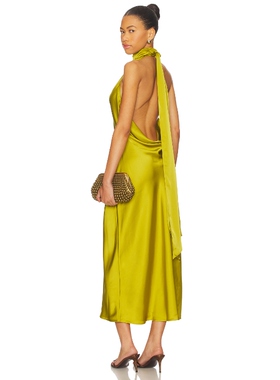 Lovers and Friends REINA 裙子 绿色REVOLVE小众新款