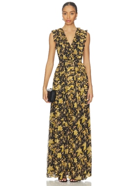 Ulla Johnson AIDA 裙子 深黄色REVOLVE小众新款