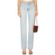 风浅蓝色直筒牛仔裤 REVOLVE GRLFRND SARA美式 春季 新品