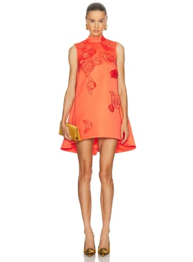 LEO LIN FALLON 裙子 橙色REVOLVE小众新款