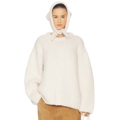 KELCEY 毛衣 米色静奢风老钱风针织套头衫 Helsa REVOLVE冬季 保暖