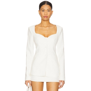 ALL 新品 THE WAYS 白色老钱风REVOLVE小众新款 上装 冬季