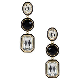 retrofete Camille Gemstone Drop Earring黑色REVOLVE