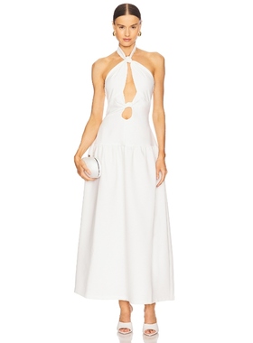 [冬季新品]4th & Reckless LEONA 长裙 白色礼服裙REVOLVE小众
