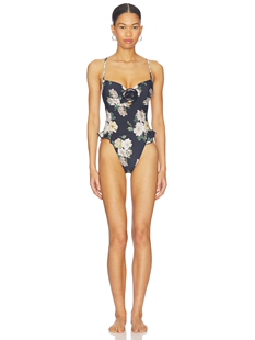 Montce DEVIN ROSA 一件式泳装 revolve小众新款 黑色