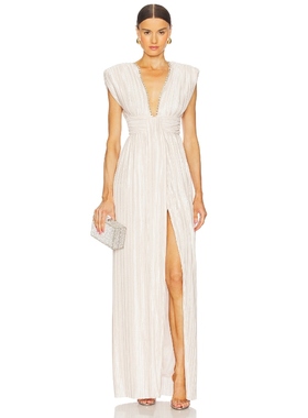 Sabina Musayev LEONE 裙子 白色REVOLVE小众新款