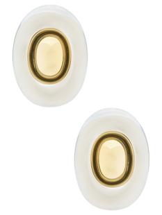 Luv AJ THE TWO-TONE CHROME ORB STATEMENT STUDS 铆钉耳饰 revo