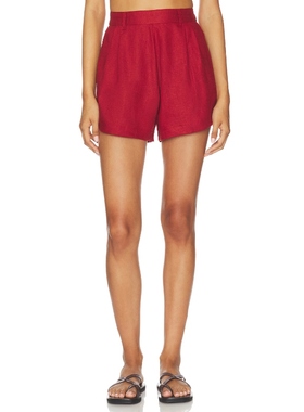 vitamin A GETAWAY 短裤 棕色 美式休闲风REVOLVE小众新款