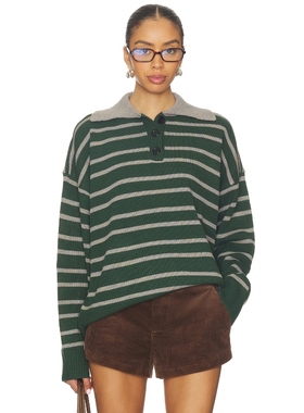 ALL THE WAYS CLYDIE 毛衣 绿色REVOLVE小众新款