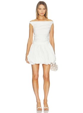 SIMKHAI Salina Cotton Bubble Mini Dress revolve小众新款