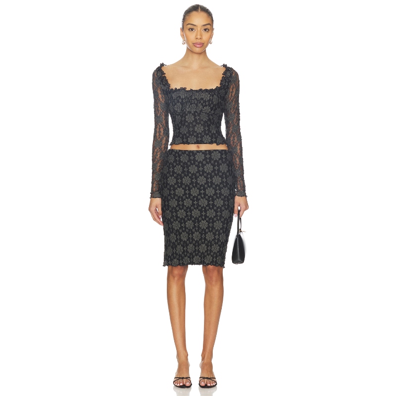 [海外直邮]Free People x REVOLVE Lucinda Lace Long Sleeve Set