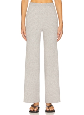 [冬季新品]525 MILO 罗纹长裤 淡灰色 美式休闲风REVOLVE小众