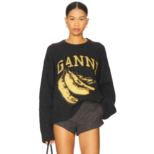 BANANA 深灰色 Ganni 毛衣 小众设计师品牌 REVOLVE小众新款