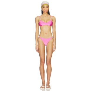 DEGREAS 粉色REVOLVE小众新款 SOLID 比基尼套装 CHAIN ADRIANA