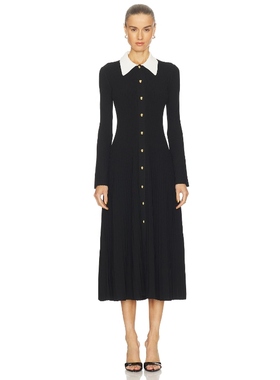 SIMKHAI PHILIPPA 中长款连衣裙 黑色REVOLVE小众新款