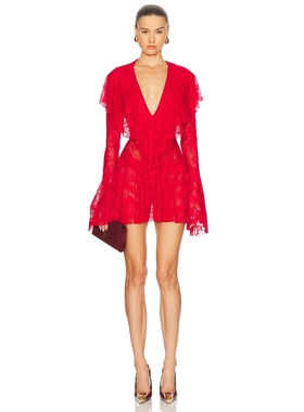 Norma Kamali 诺玛 卡玛丽 裙子 红色REVOLVE小众新款