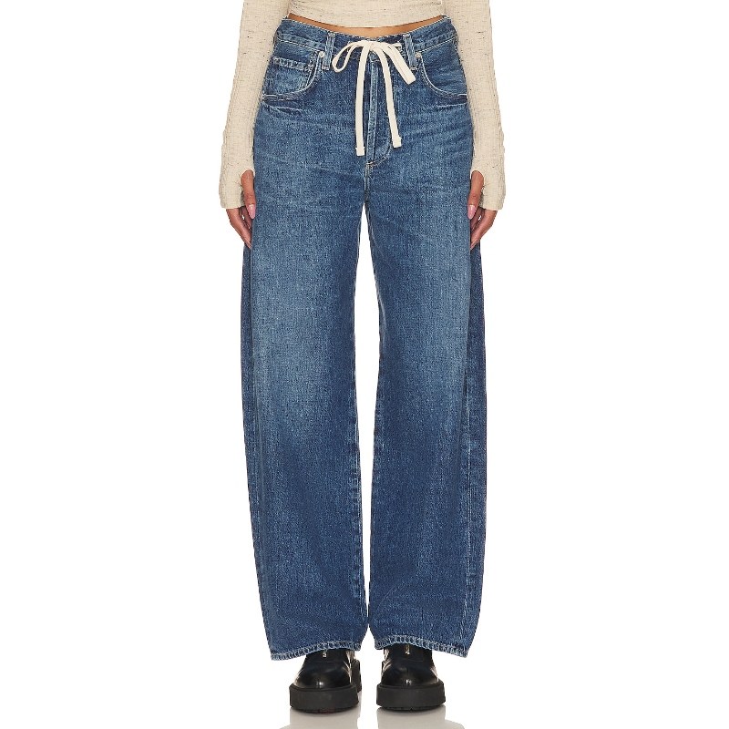 [冬季新品]Citizens of Humanity 高腰直筒牛仔长裤弯刀裤REVOLVE