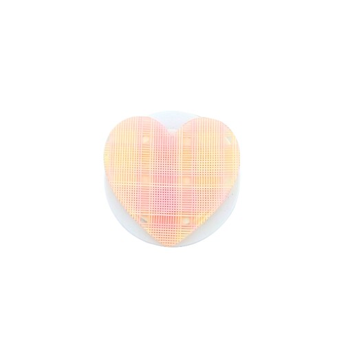 Solar Eclipse HAND-PAINTED PLAID HEART GRIP CHARM 手绘格纹爱