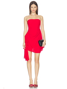 revolve小众新款 COME 裙子 红色 JESS MORE