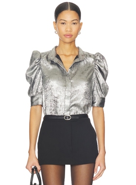 FRAME GILLIAN 纽扣上装 深灰色REVOLVE小众新款