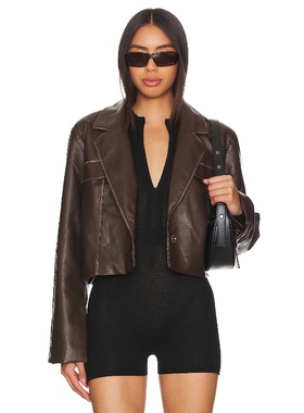 superdown BLAKELY FAUX LEATHER 夹克 美式性感 REVOLVE小众新款