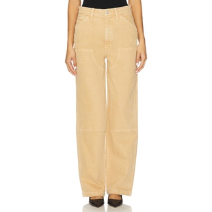 [冬季新品]MOTHER 长裤棕黄色美式休REVOLVE