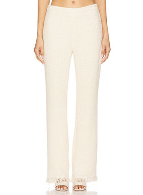 [春季新品]SER.O.YA SHAR 长裤 奶油色美式休闲风REVOLVE小众