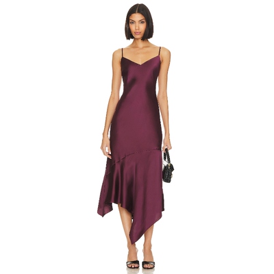 Steve Madden LUCILLE不规则缎面吊带裙revolve时尚小众新品