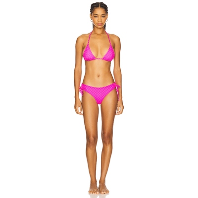 NIIHAI DOTS 比基尼套装 粉色 y2k辣妹风 REVOLVE小众新款