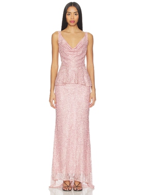 AKNVAS KLARA 长裙 淡紫色REVOLVE小众新款