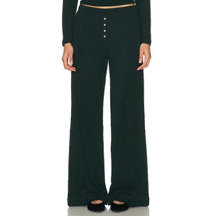 深绿色REVOLVE小众新款 LESET 长裤