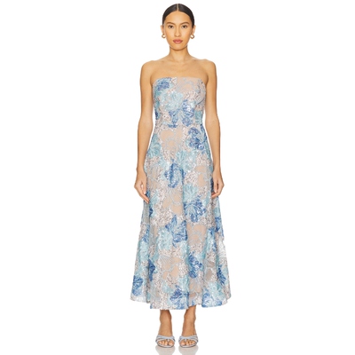 ELLIATT LEONIE 中长款连衣裙女夏 Baby BlueREVOLVE小众新款