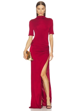 Camila Coelho LUCIANA 长裙 红色REVOLVE小众新款